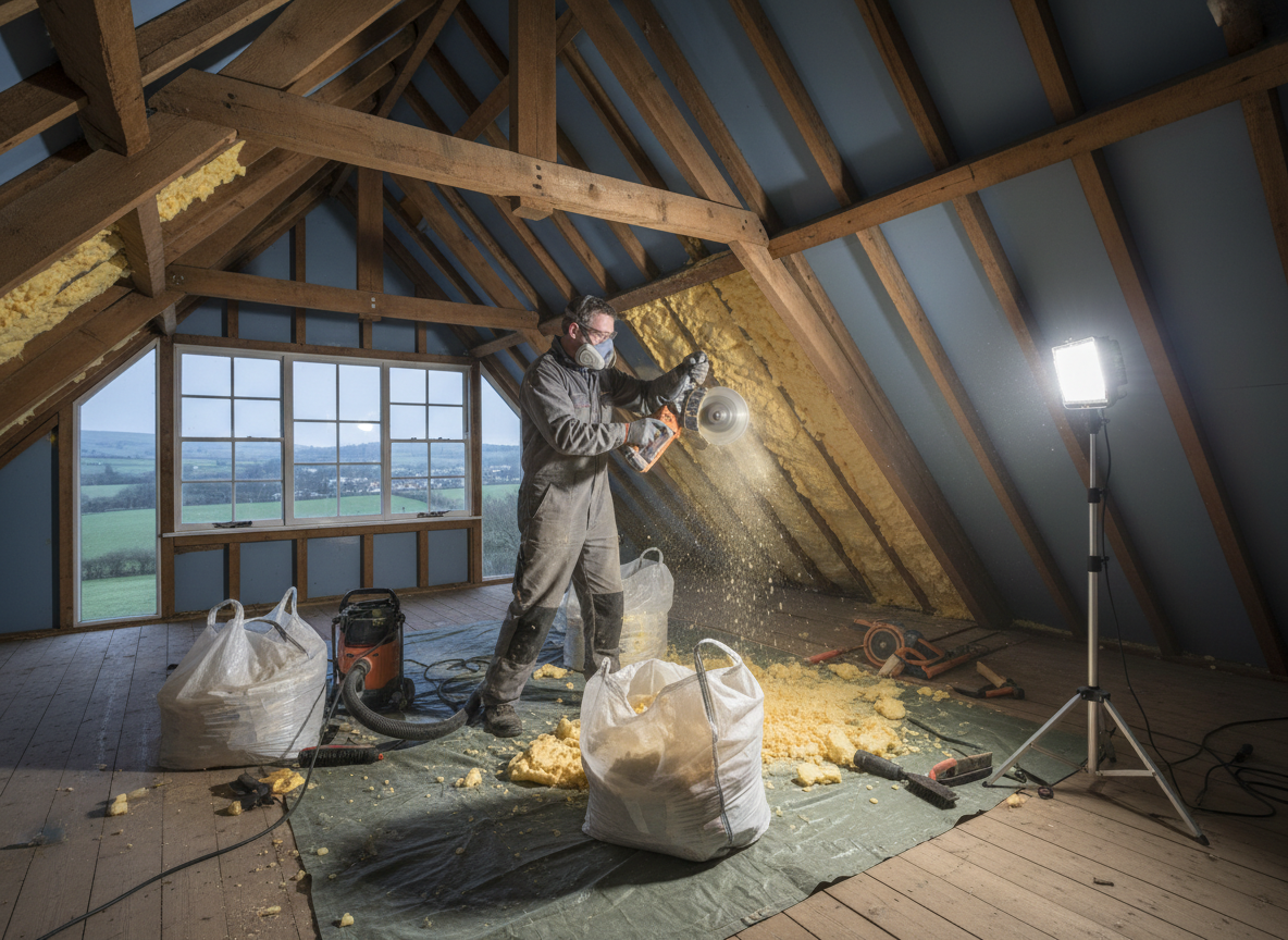 Preparing Your Somerset Loft for Winter by Removing Spray Foam